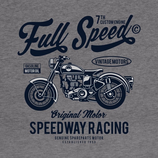 Full Speed Motorbike Racing by lionkingdesign